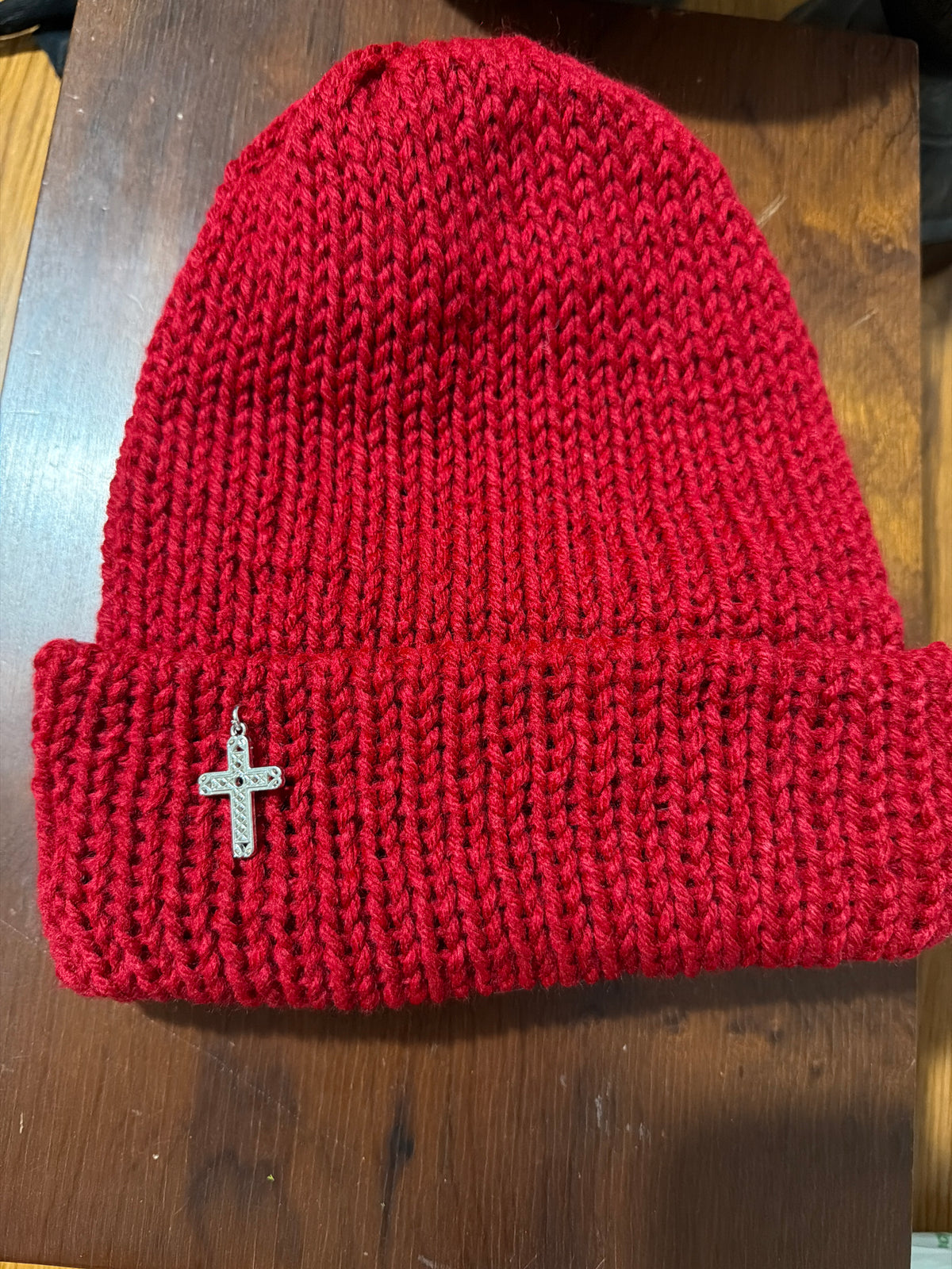 Hand Made knit beanie